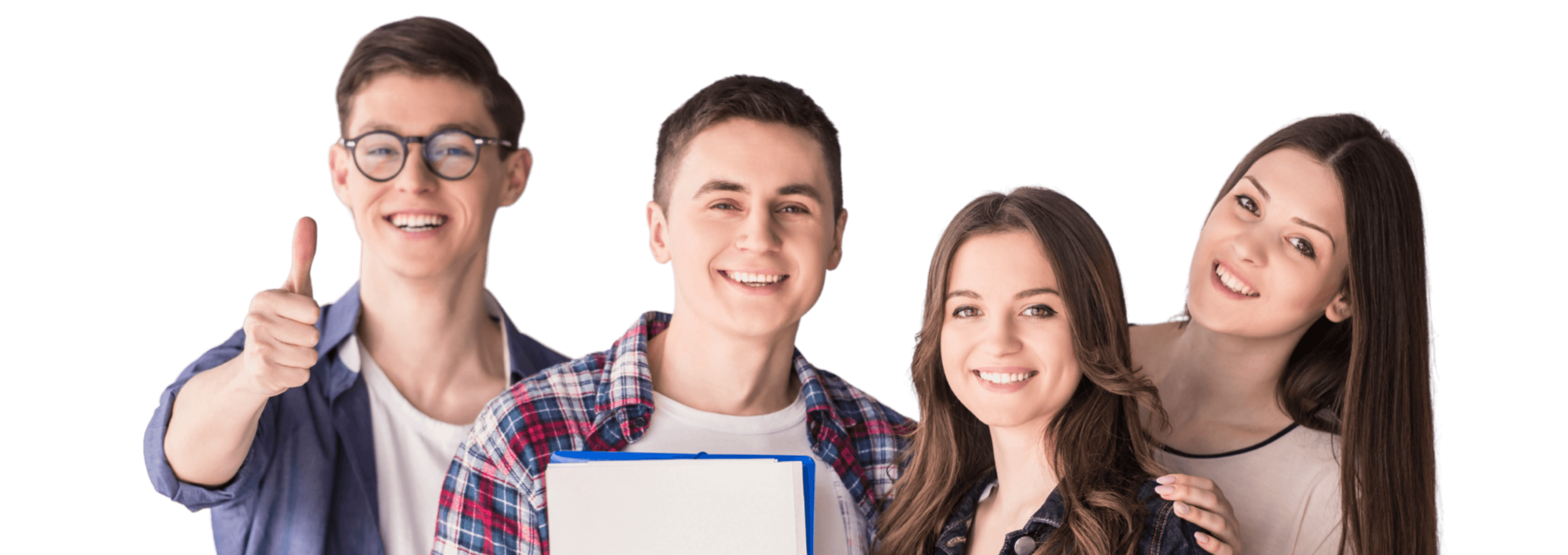 Happy students
